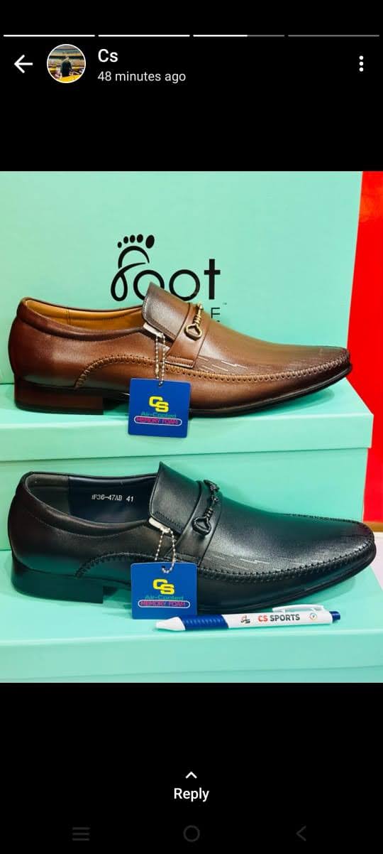 Brown and black formal dress shoes