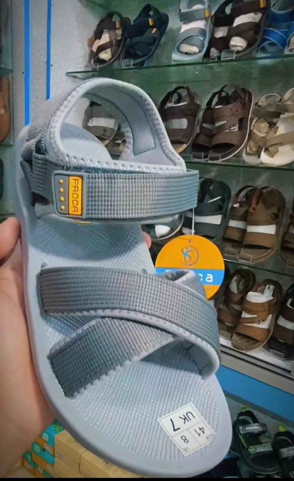 Proca grey woven sport sandal — UK 7