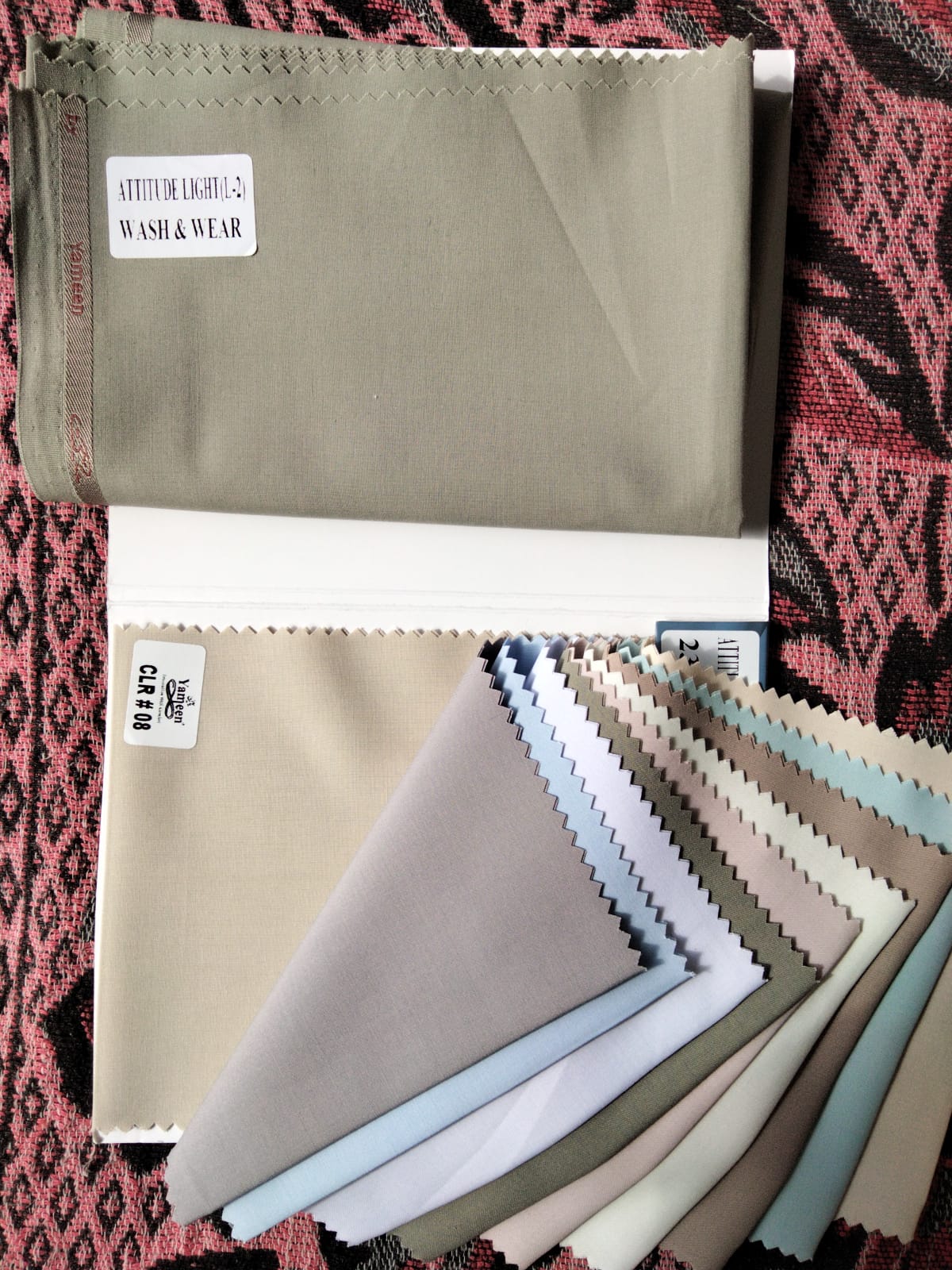 Yameen Attitude Light L-2 wash & wear fabric collection