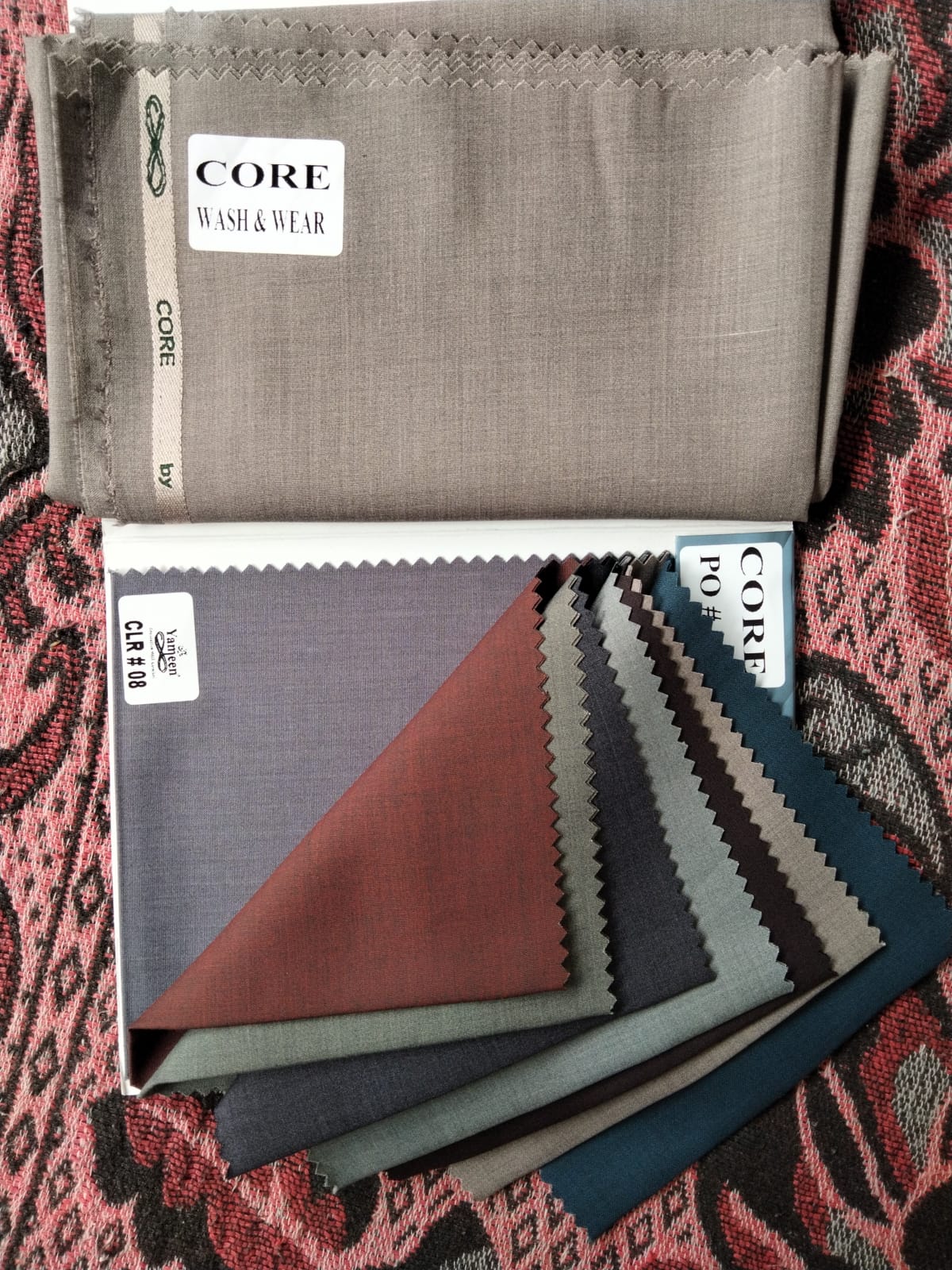 Yameen Core wash & wear fabric — rich tones